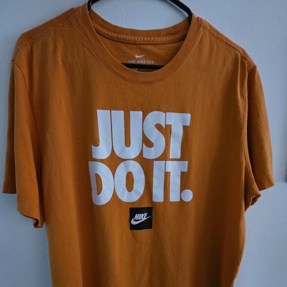 Nike “JUST DO IT.” Tee Men’s XL – Orange - Picture 1 of 5
